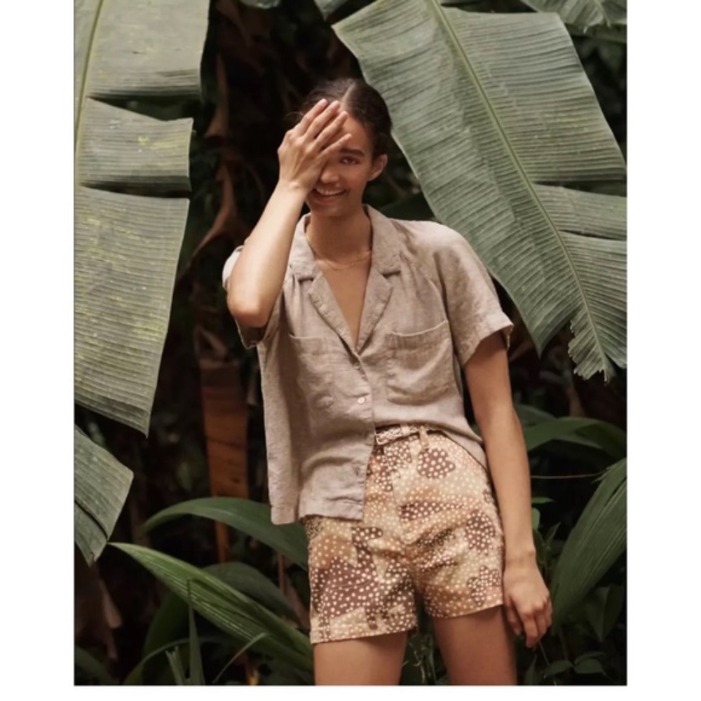 NWT MADEWELL ZOO REVIEW CAMP SHORTS IN DOT AT THE ZOO